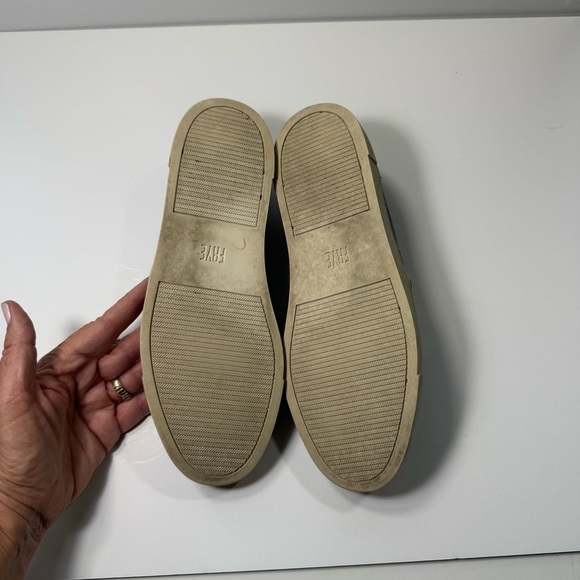 Frye Ivy Pewter Metallic Slip On Leather Sneakers Women’s Size 8M - Picture 10 of 10